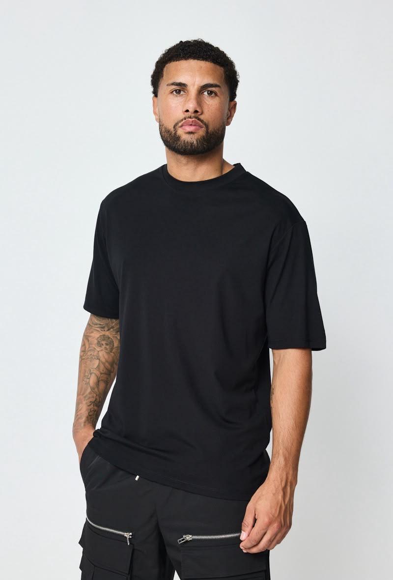 Glans T-Shirt – Zwart