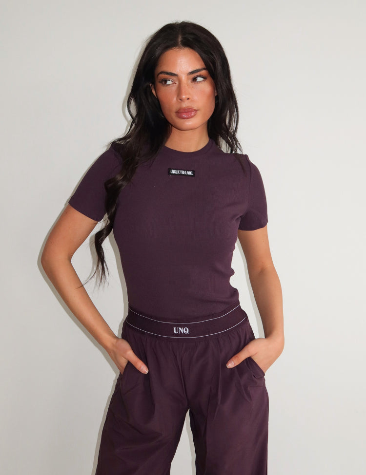 Jill Short Sleeve - Deep Berry