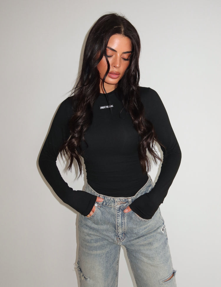 Jacky Long Sleeve - Black/Black