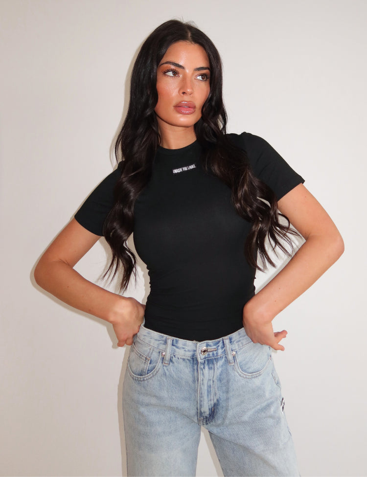 Jacky Short Sleeve - Black/Black