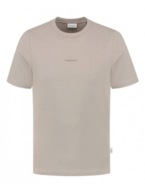 T-Shirt mit Flockdruck und Logo
