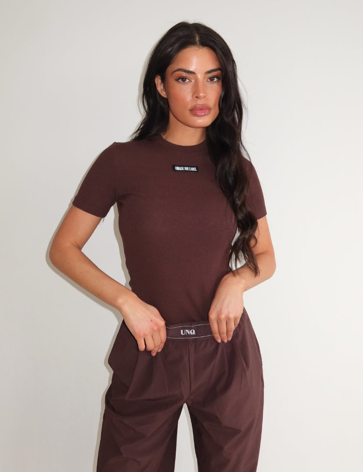 Jill Short Sleeve - Cacao
