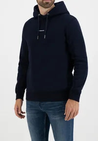 PURE WHITE HOODIE 07 NAVY