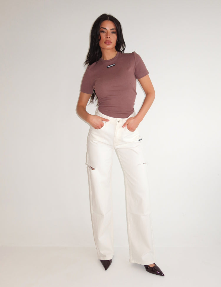 Jill Short Sleeve - Mushroom