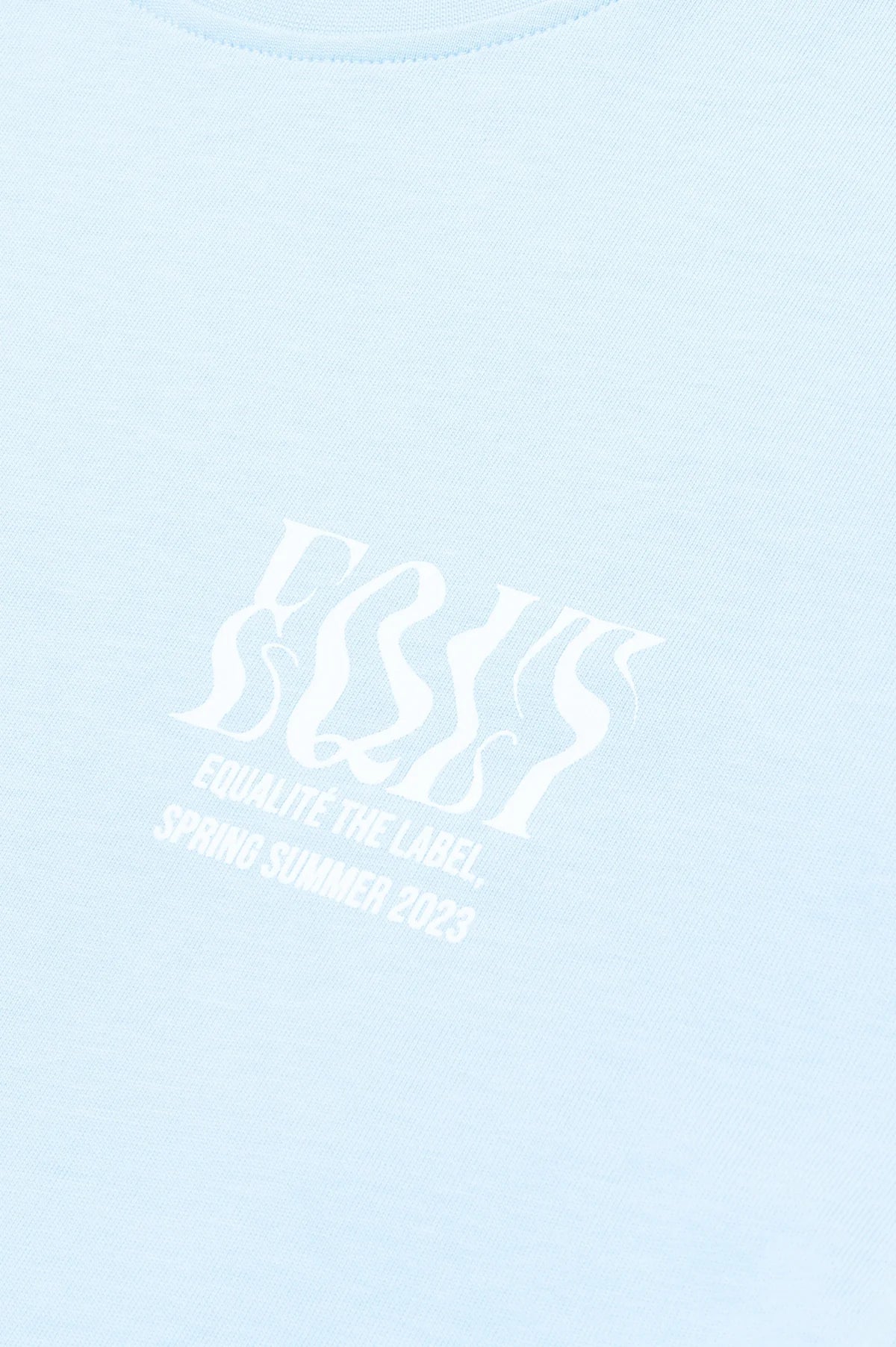 BLUR OVERSIZED TEE - light blue