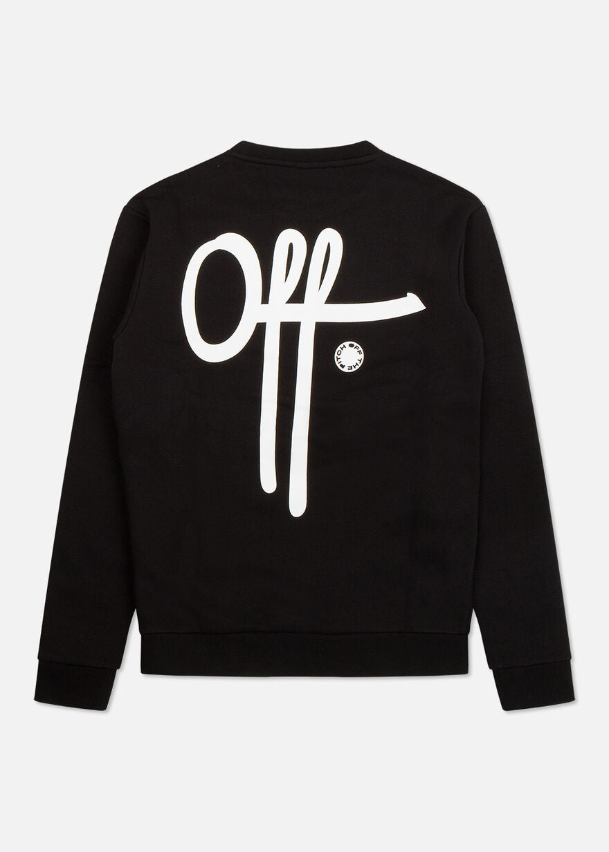 OFF THE PITCH FULLSTOP CREW - black/white
