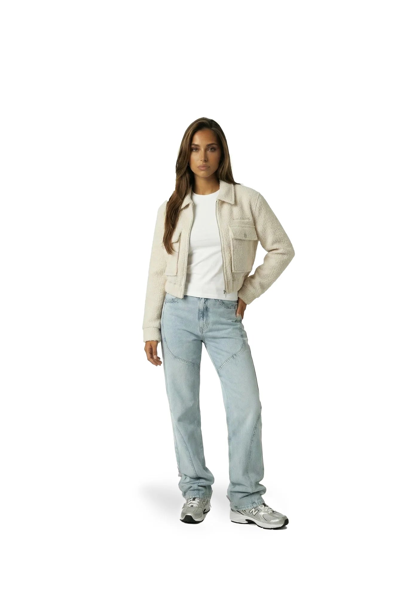 Malelions Women Label Bouclé Jacket | Cream