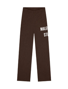 Malelions - Women Heavy Knitted Pants - Dark Brown