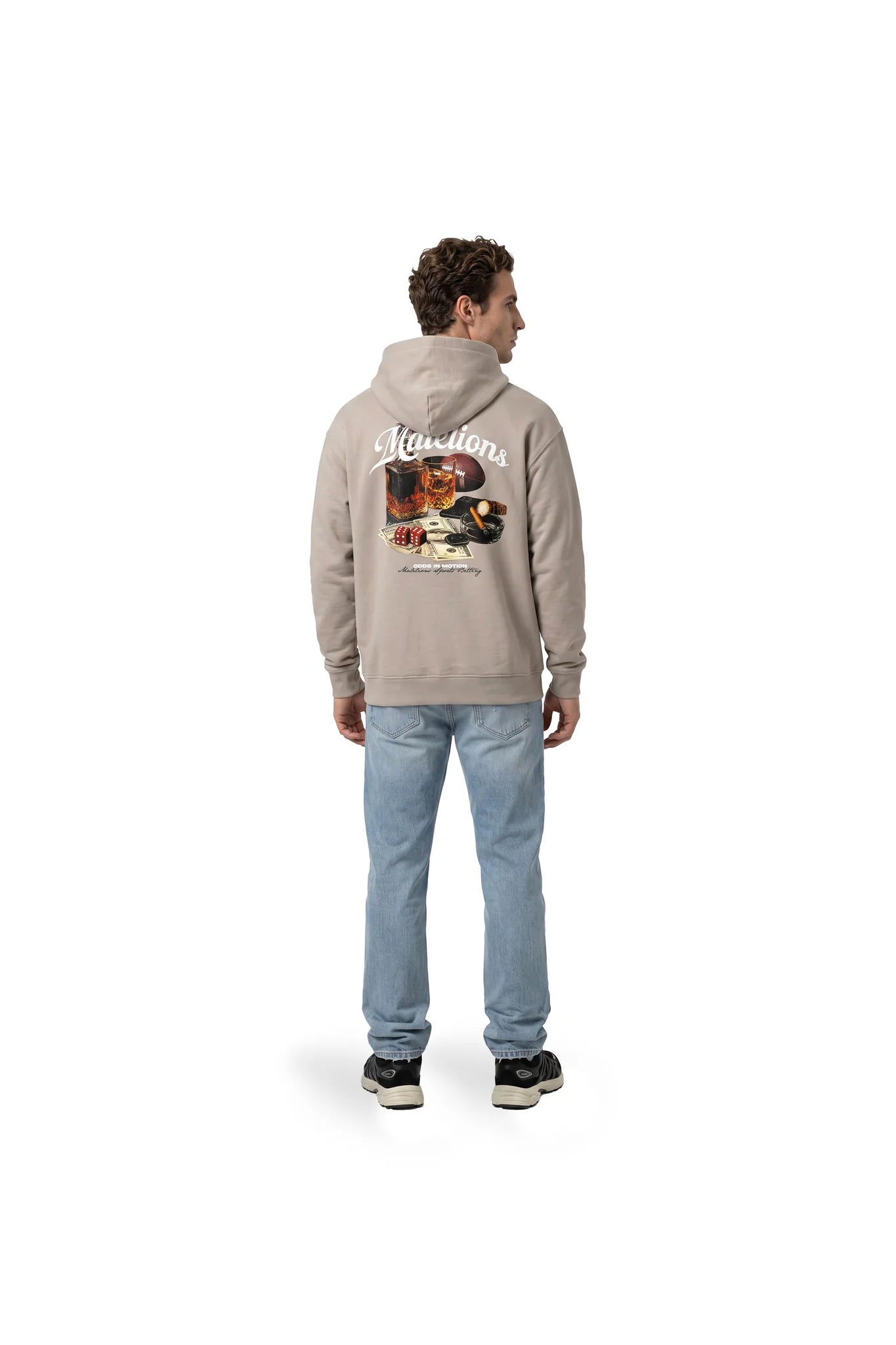 Malelions Men Sports Betting Hoodie | Almond