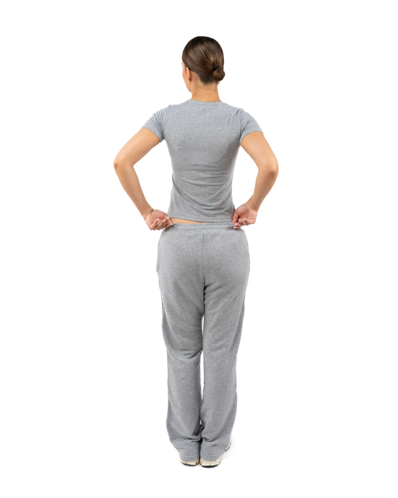 STRIPE PANTS GREY