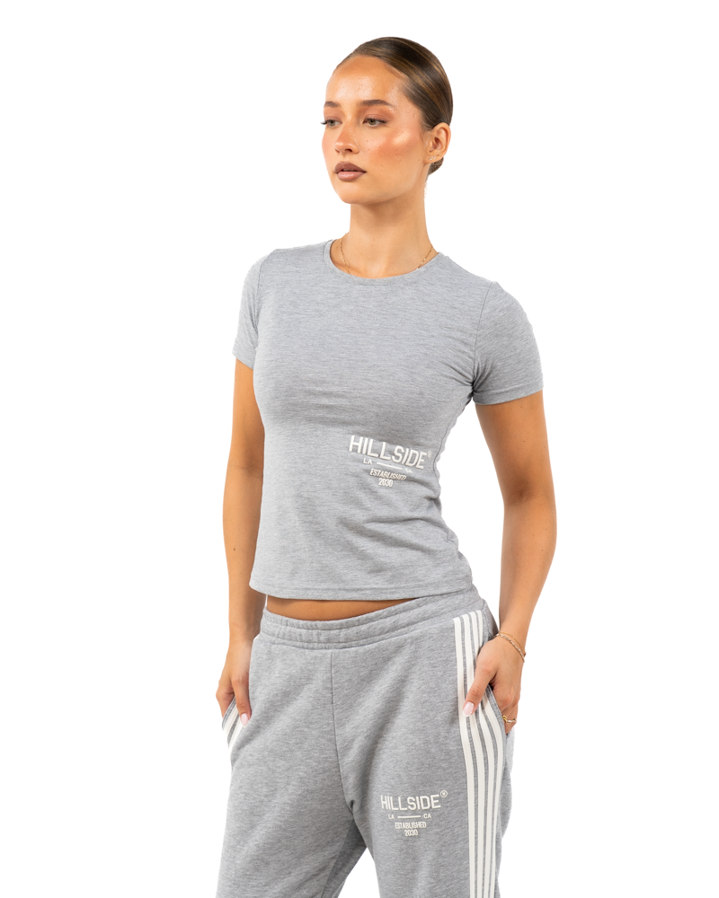 STRIPE PANTS GREY