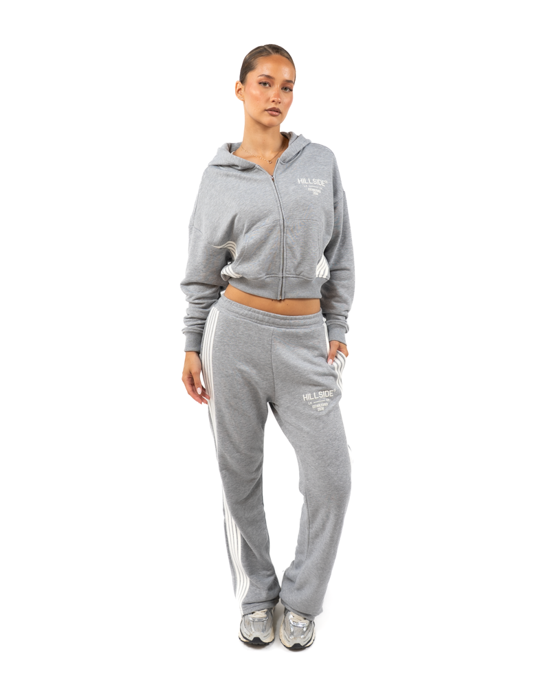 STRIPE TRACK VEST GREY