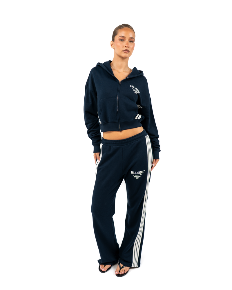 STRIPE TRACK VEST NAVY