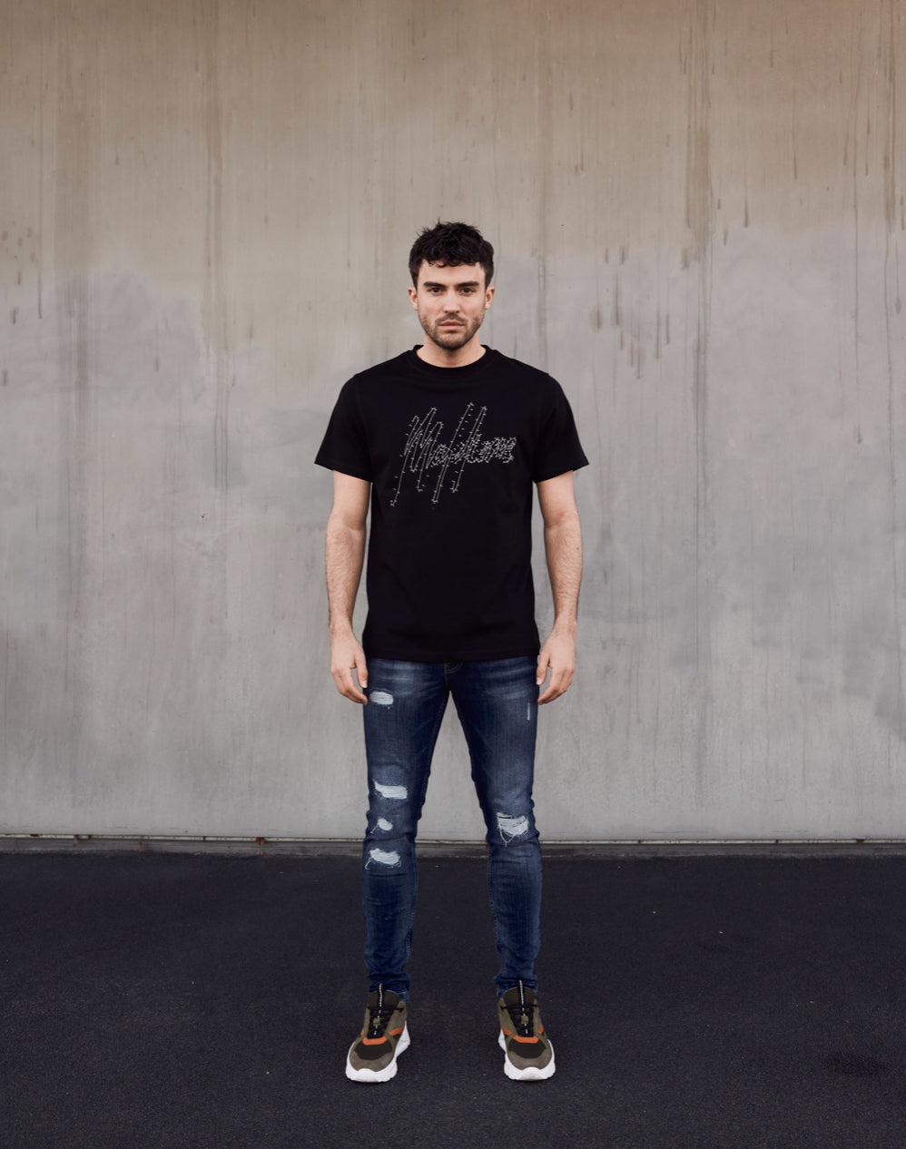 MALELIONS HERREN-LINIEN-T-SHIRT