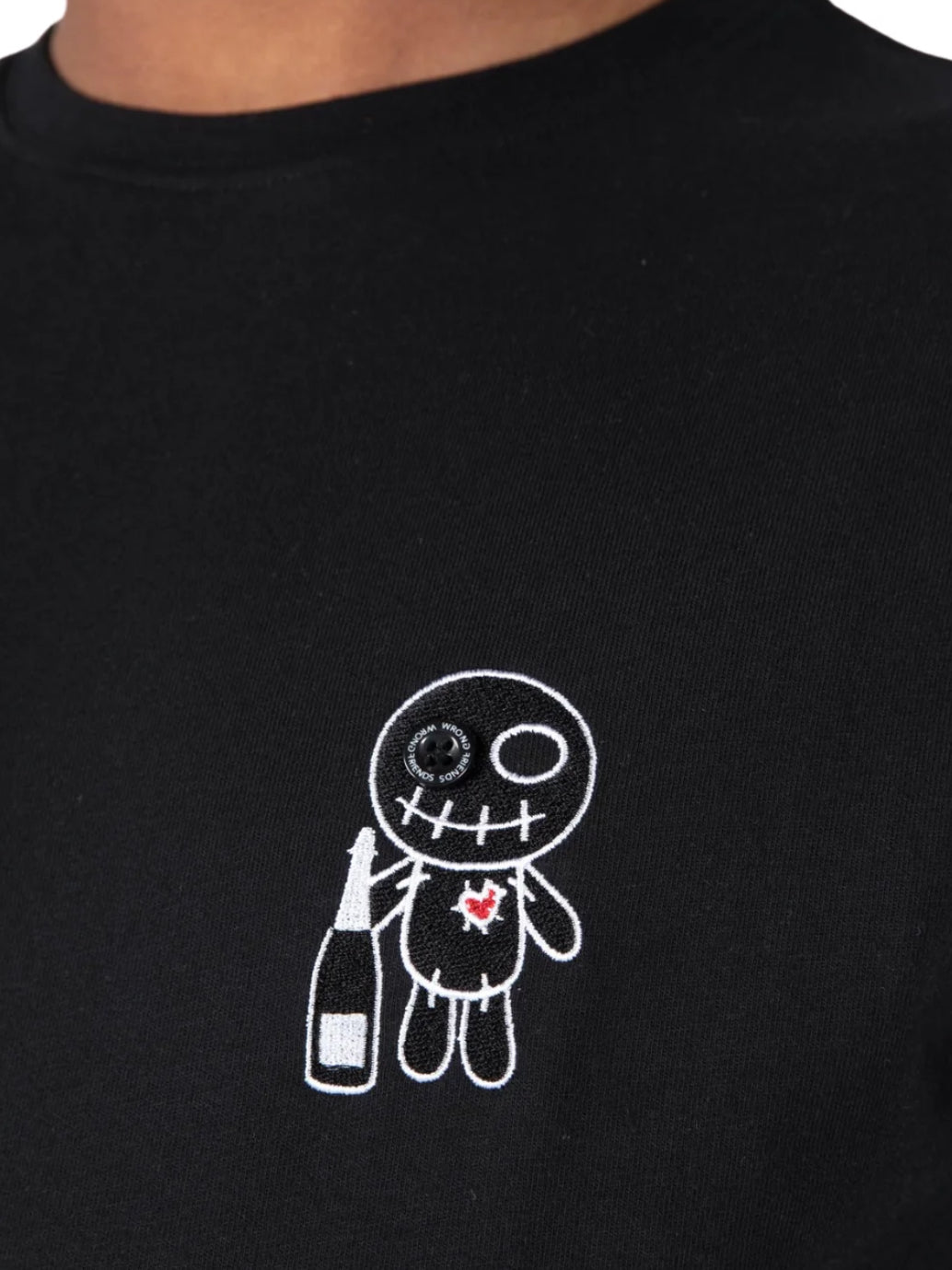 WRONG FRIENDS CHAMPAGNE SHOWERS T-SHIRT - black