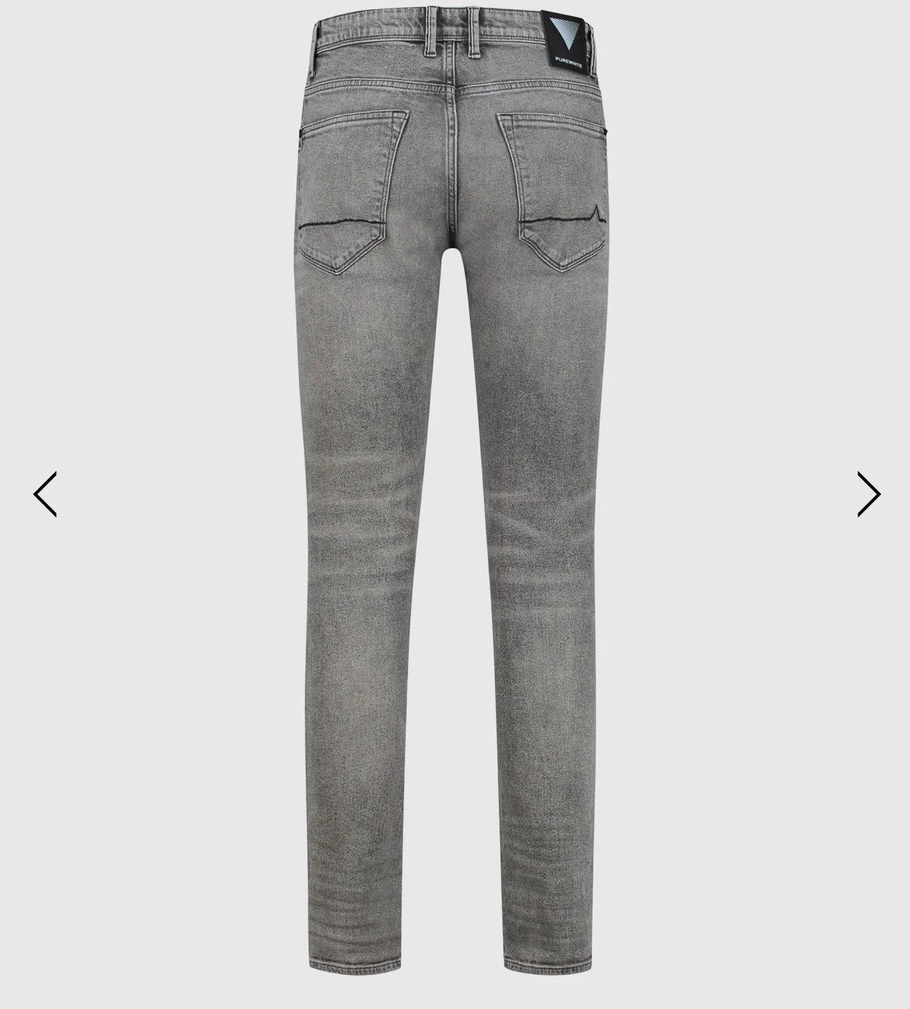 Reinweiß – The Jone Skinny Fit Jeans – Mittelgrauer Denim