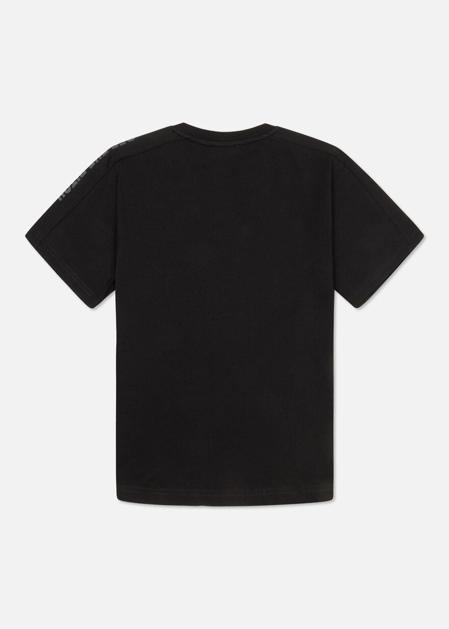 OFF THE PITCH LEISURE SLIM FIT TEE - black