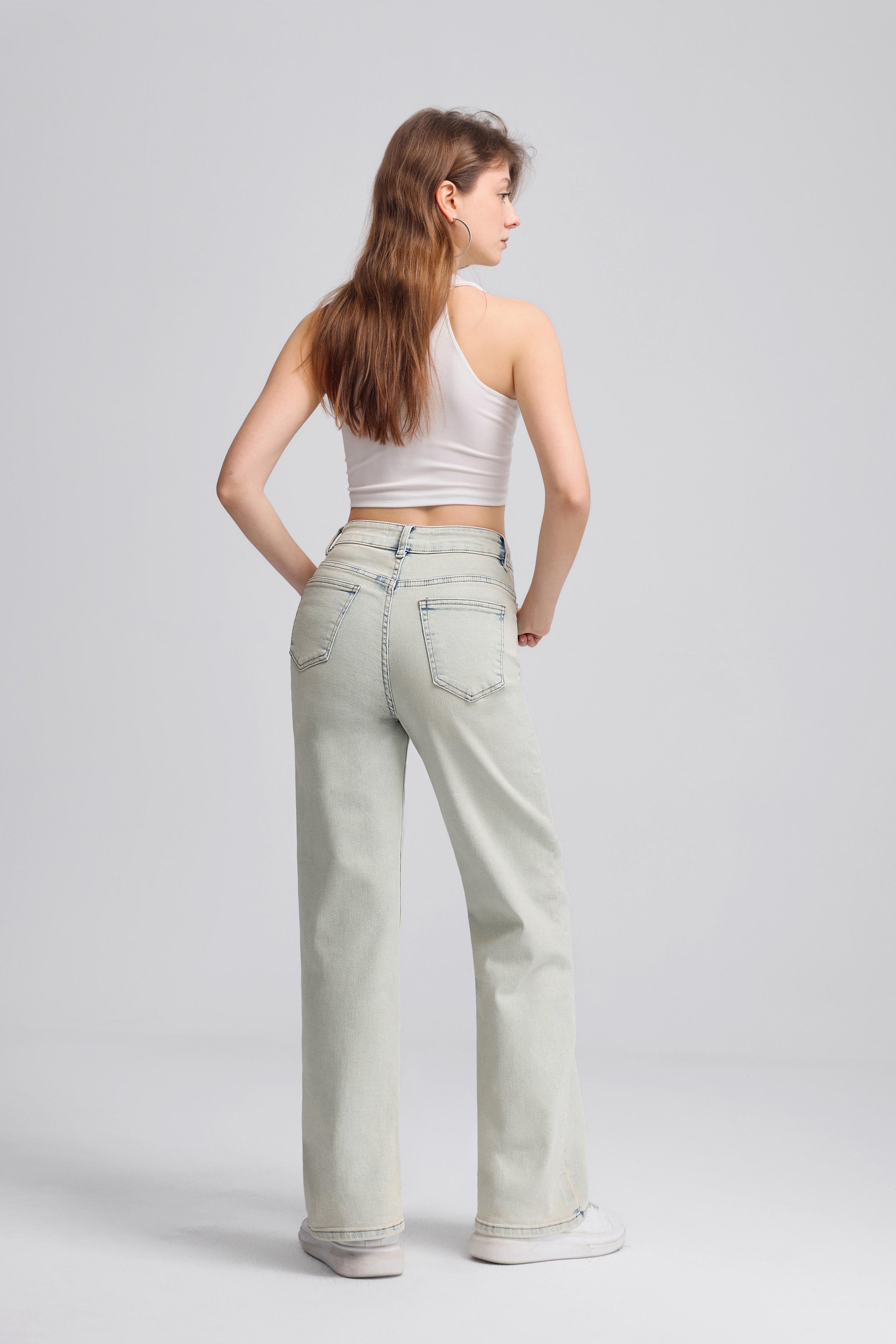 WIJDE PIJP JEANS - H973-5