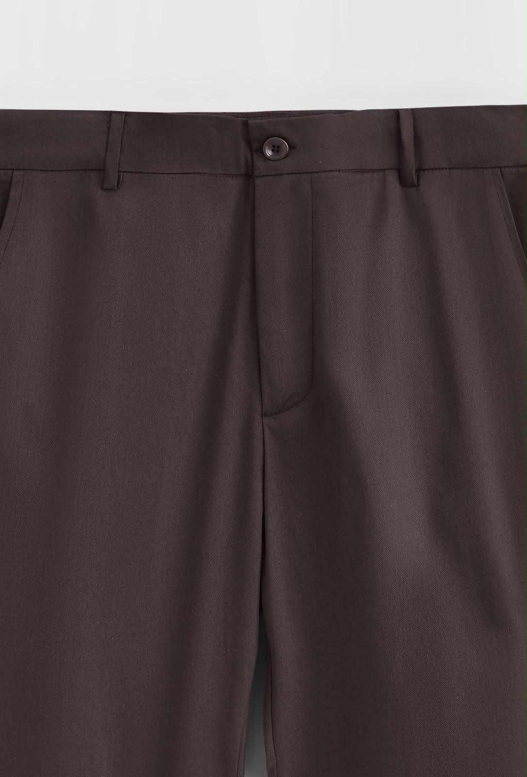 Essentiële Pantalon – Relaxed Fit - Bruin