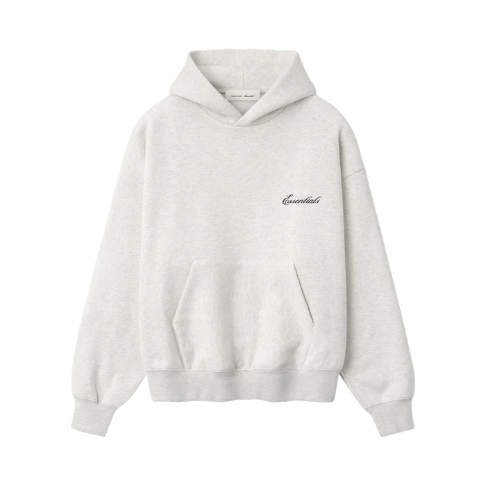 Fear of God Essentials Signature Classic Hoodie 'Oatmeal Heather'