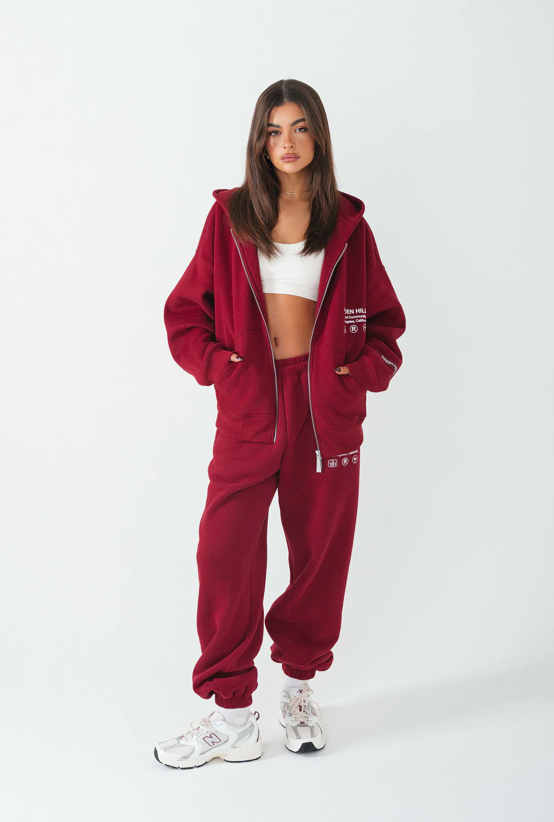 LABEL RITS HOODIE BORDEAUX - 29 nov.