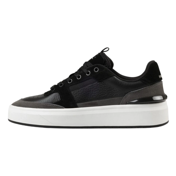 Cruyff - Endorsed Tennis - black/mid grey - Sneakers met leren bovenwerk