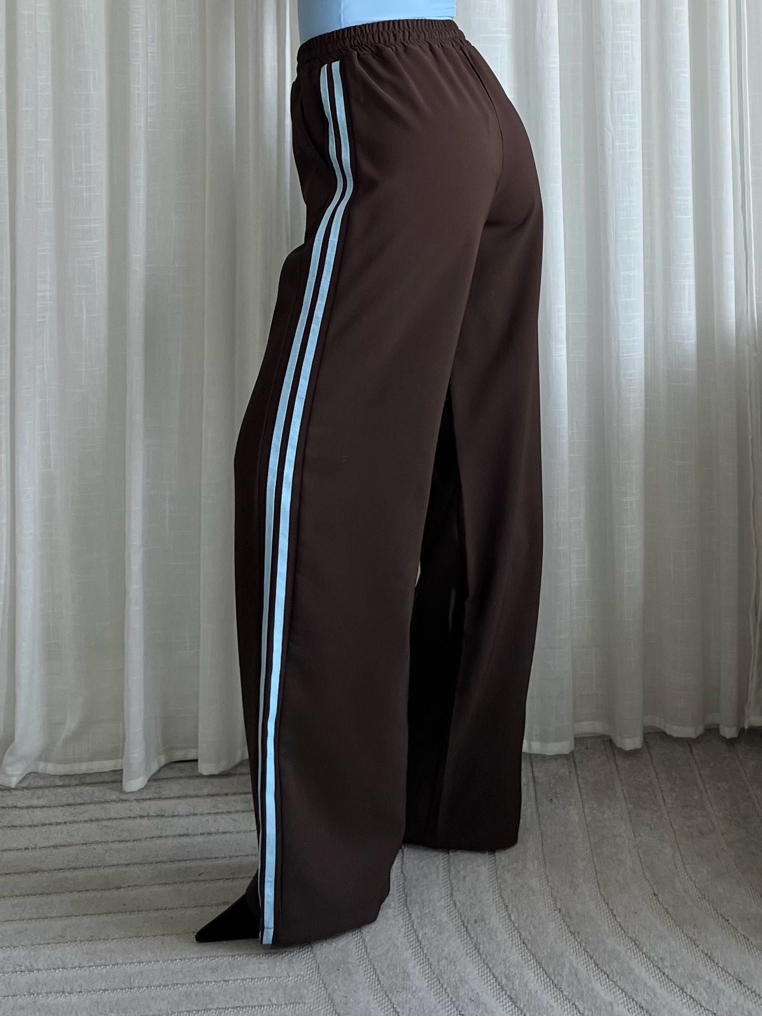 Gestreepte broek - Oranje