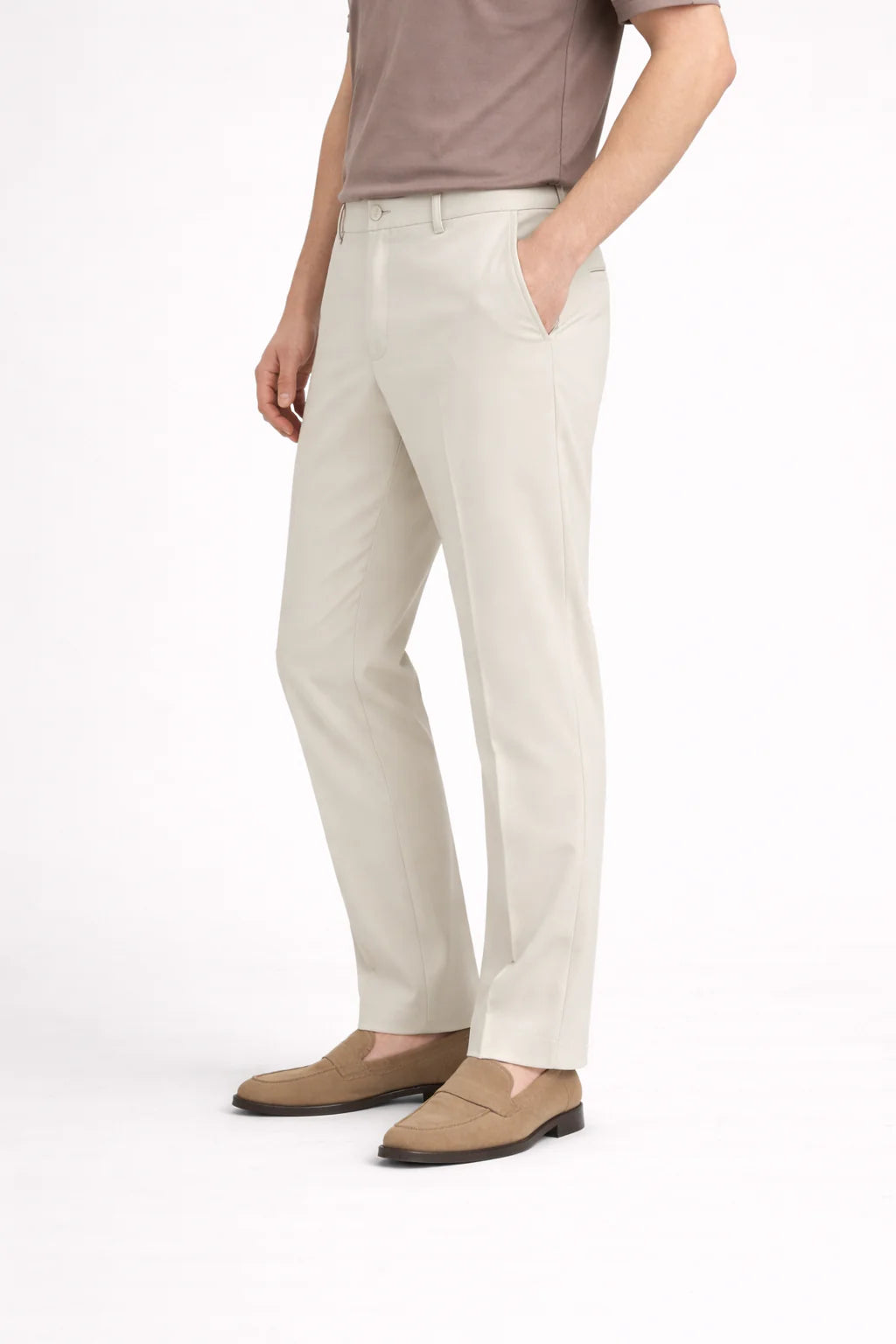 ESSENTIALS SMARTS BROEK CRÈME