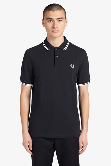 Fred Perry TWIN TIPPED SHIRT - Slim fit katoenen herenpolo