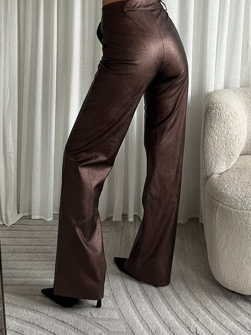 Jeans Metallic - Brown
