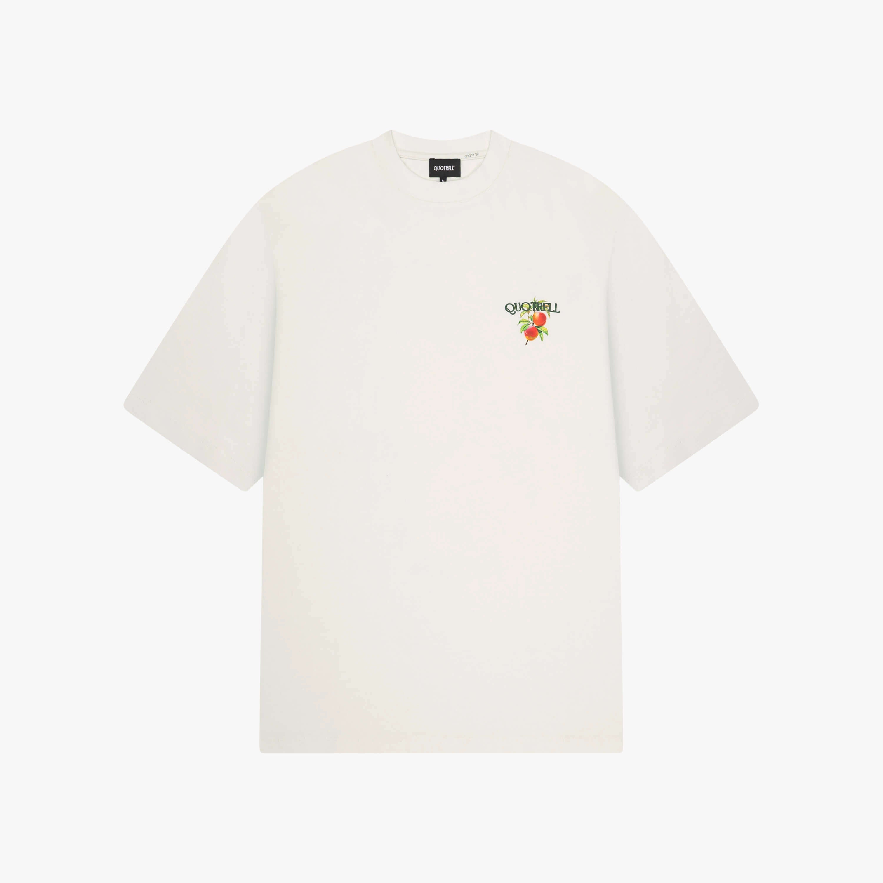 PEACHES TEE | OFF WHITE/GREEN
