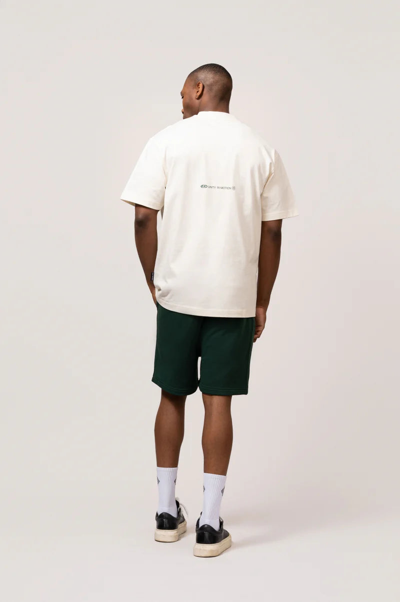 CELESTE OVERSIZED TEE OFF-WHITE & GREEN