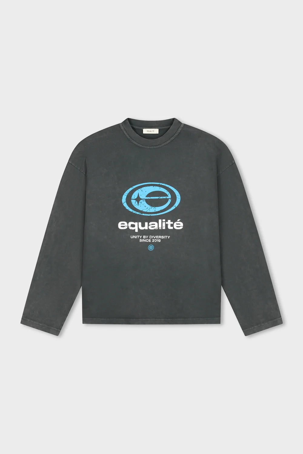 ELAN OVERSIZED LONGSLEEVE TEE GEWASSEN GRIJS