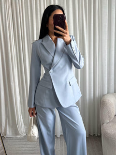 Eight paris - Blazer - Light Blue - 19529 - Lichtblauw colbert