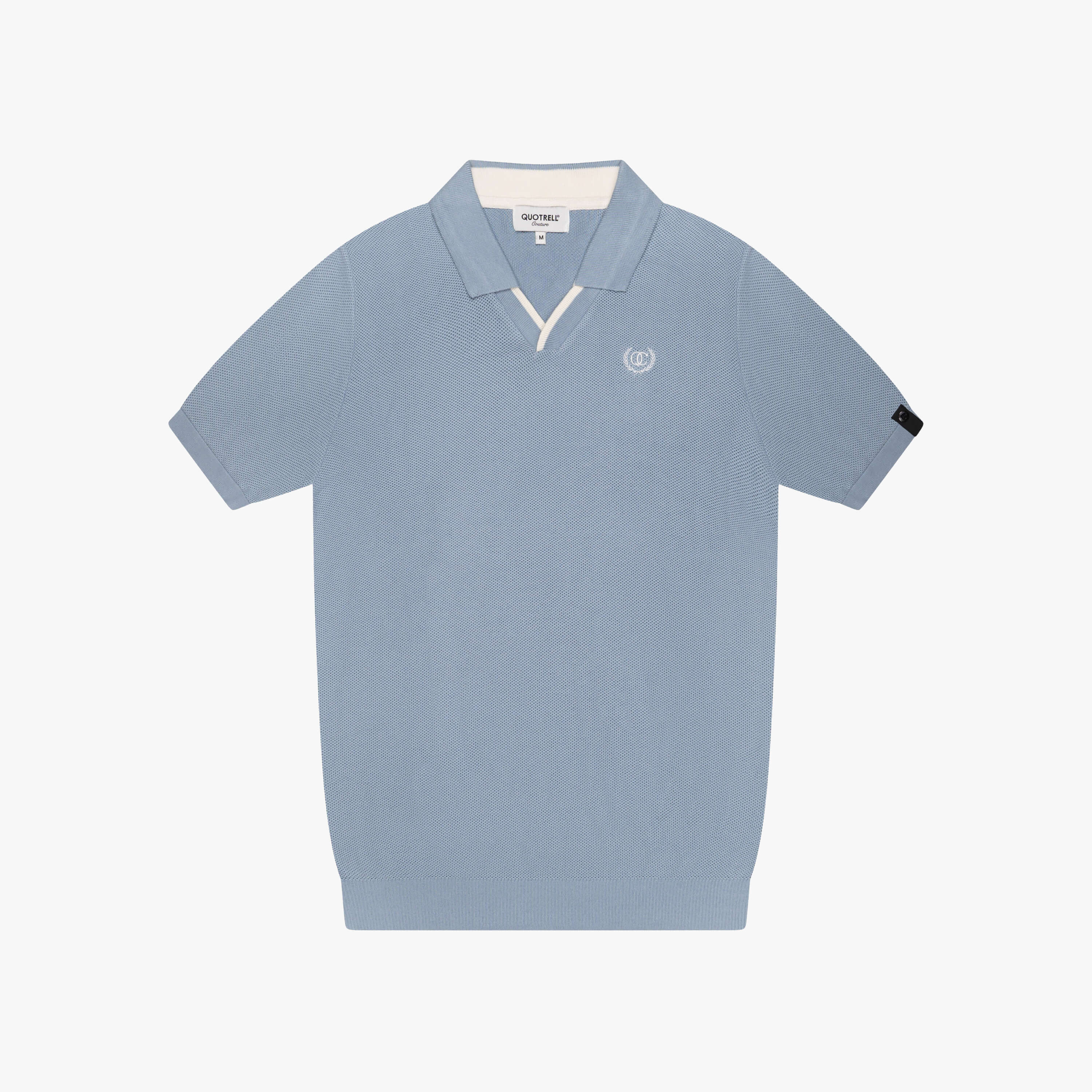 ELIJAH POLO | MUTED BLUE/WHITE