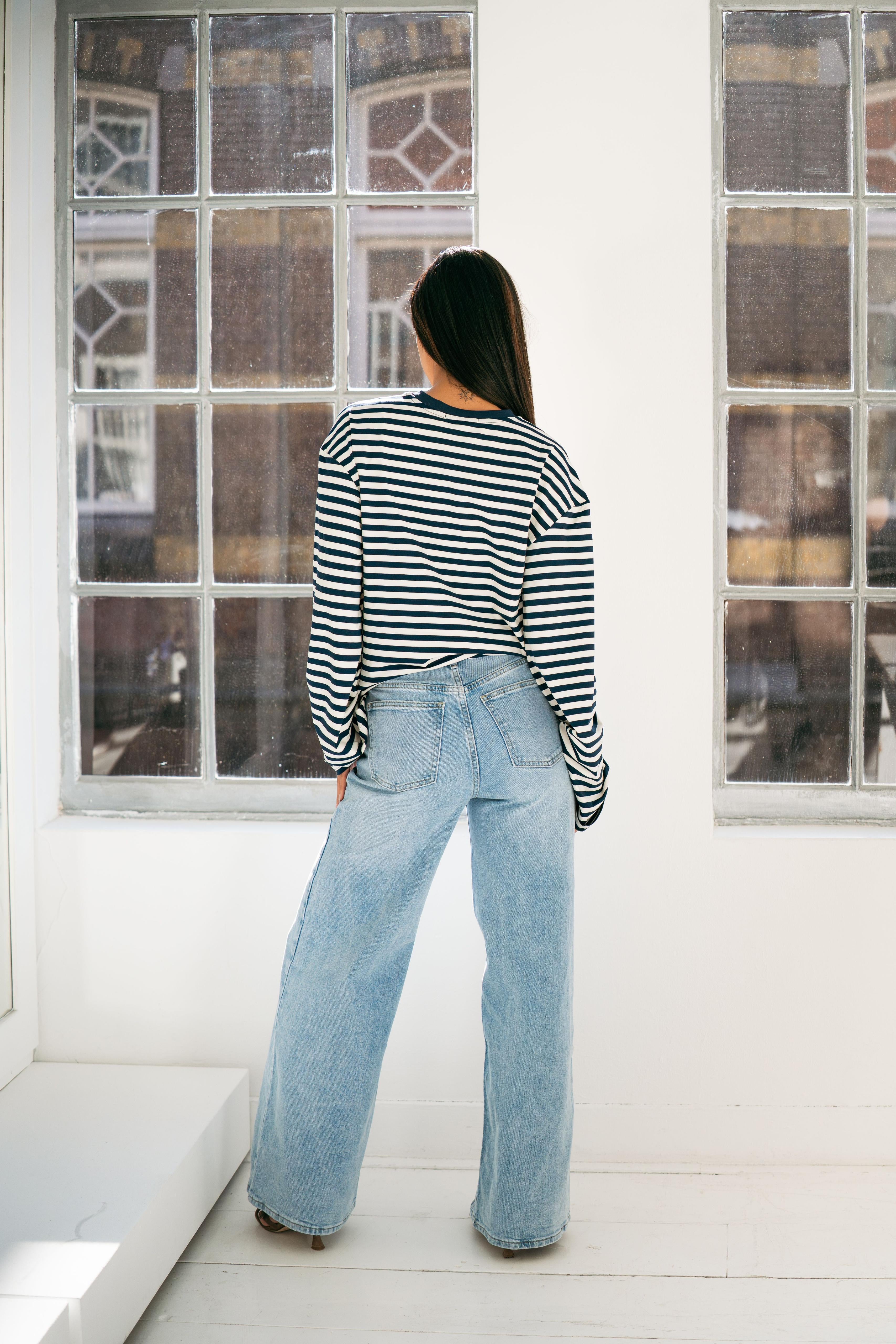 Redial - extra lange wijde pijpen jeans - RD3272-5