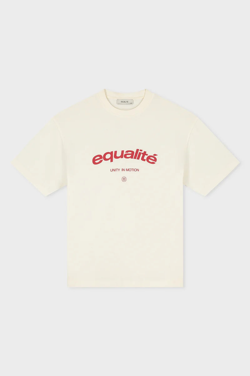 CELESTE OVERSIZED TEE OFF-WHITE & RED