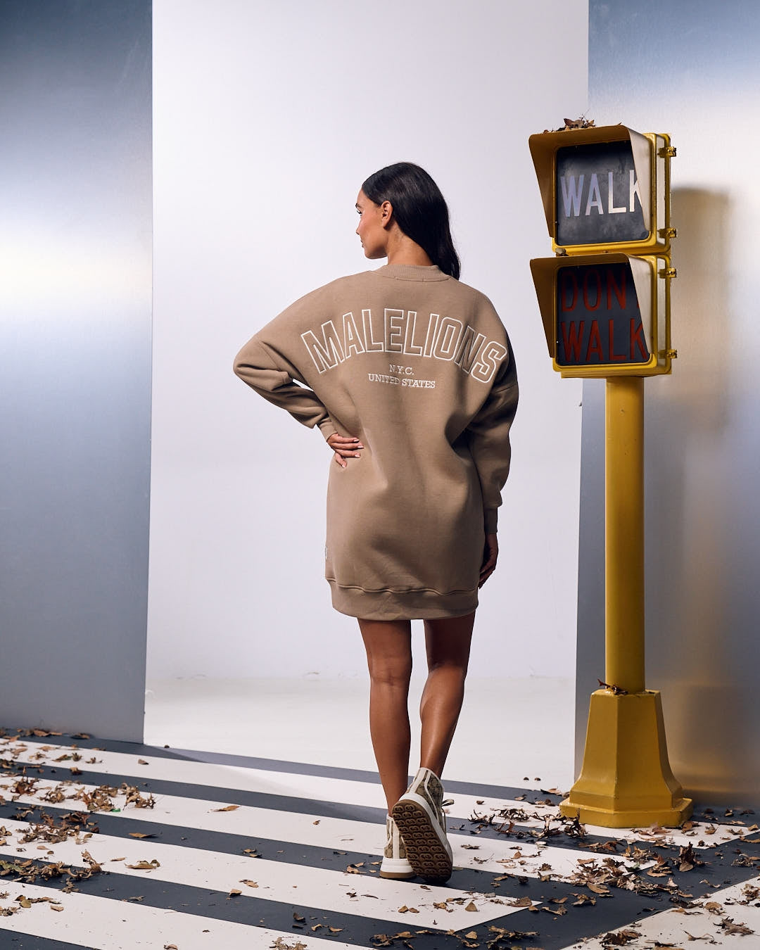 Malelions Women Kylie Sweater Dress | Taupe