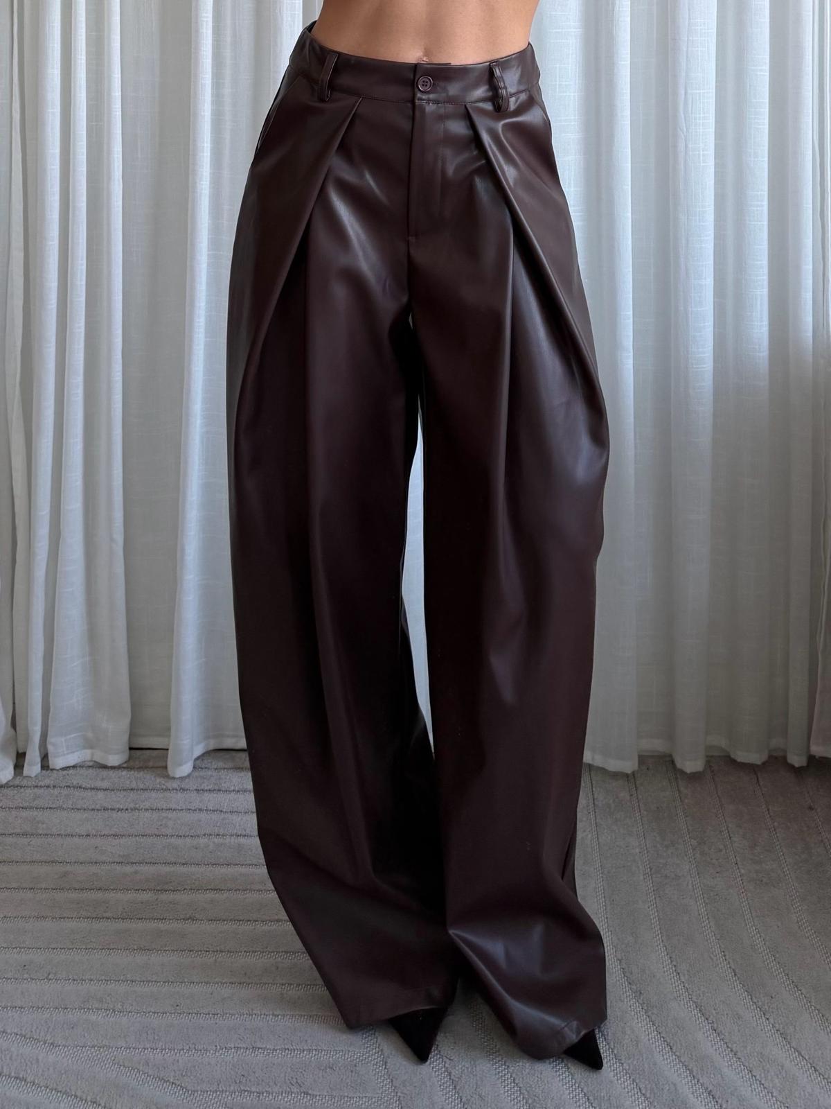 WIJD - PANTALON - CHOCO - 19616