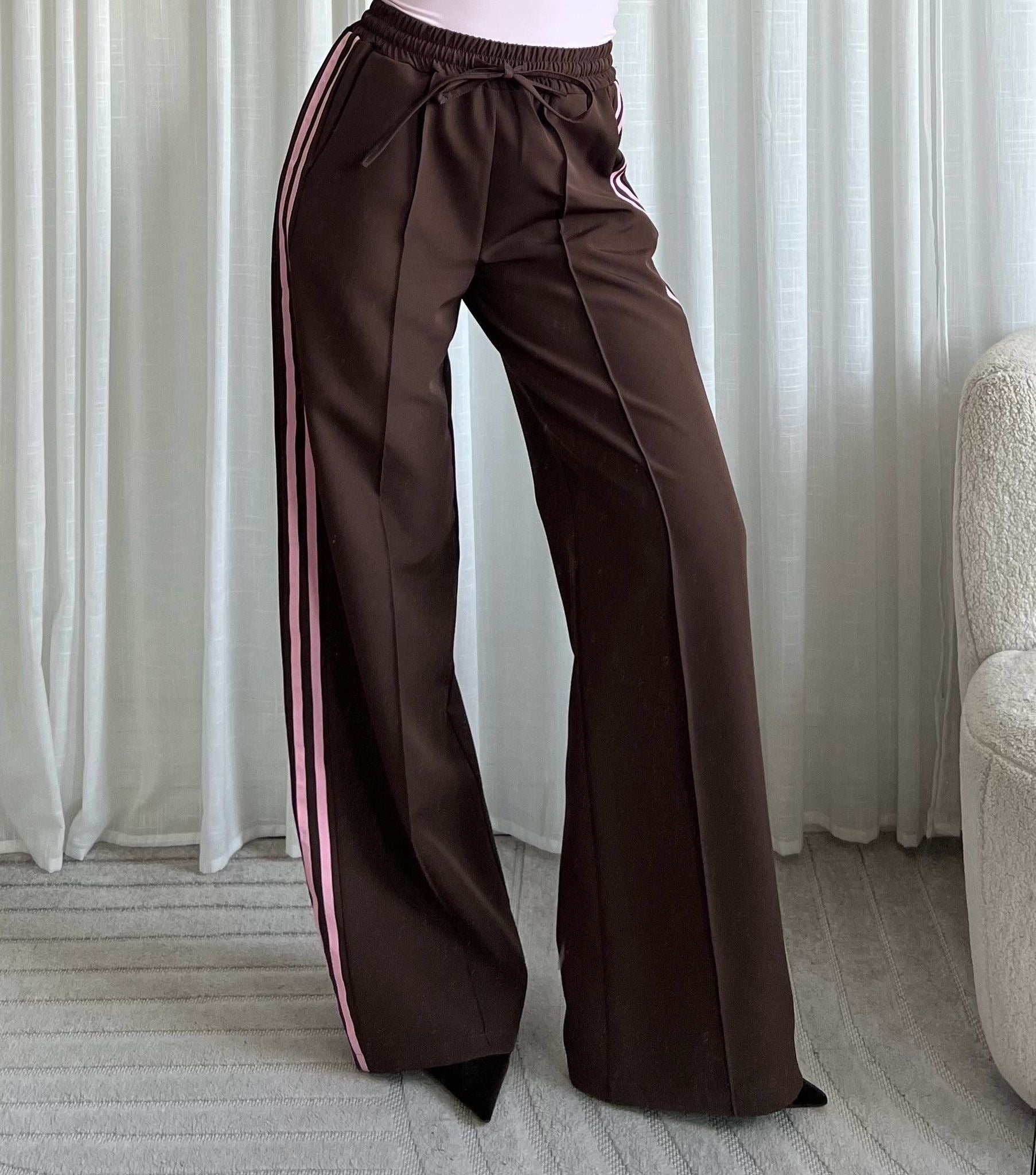 Gestreepte broek - Oranje