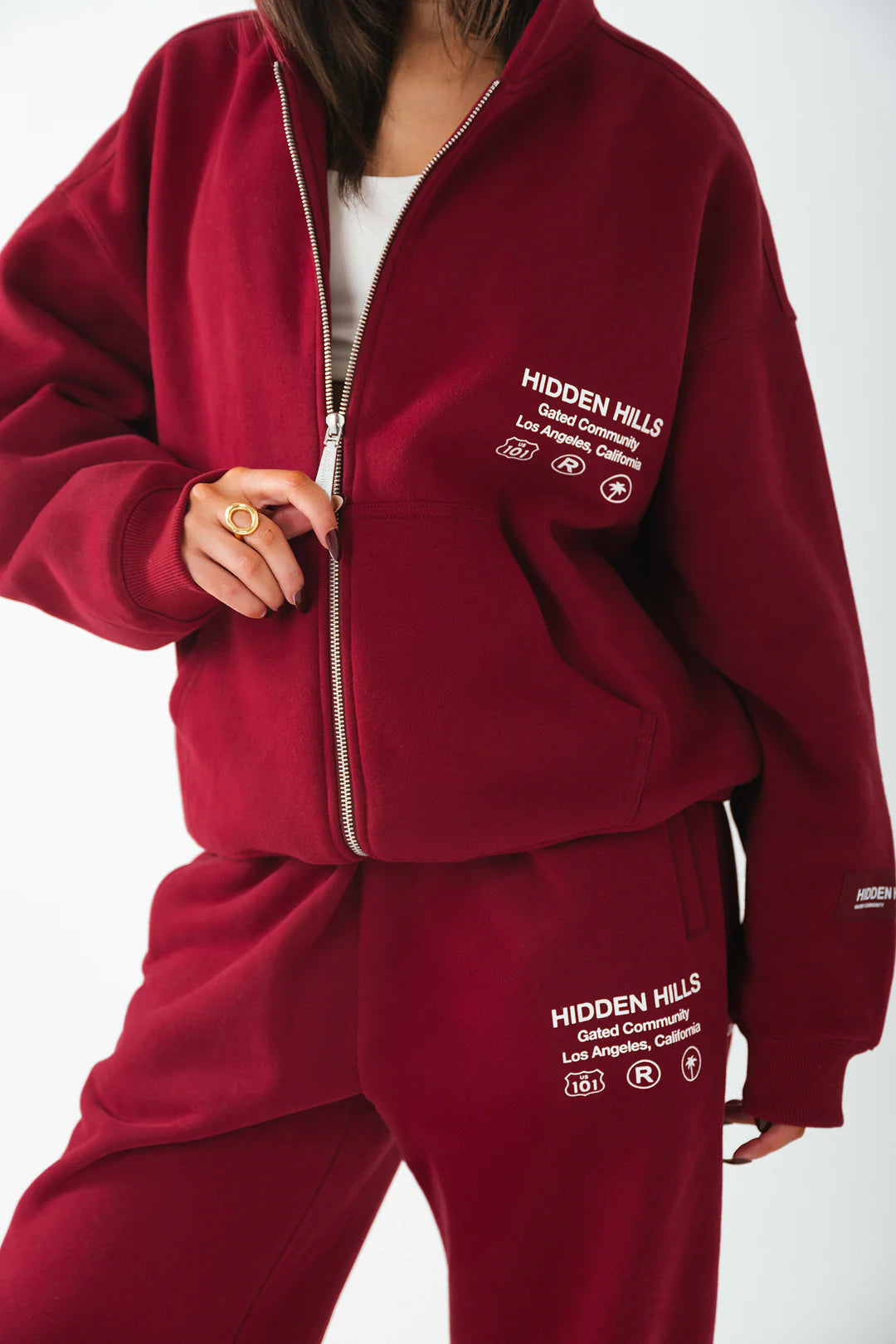 LABEL RITS HOODIE BORDEAUX - 29 nov.