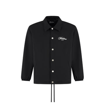 Malelions - Men Handwritten Coach Jacket - Black