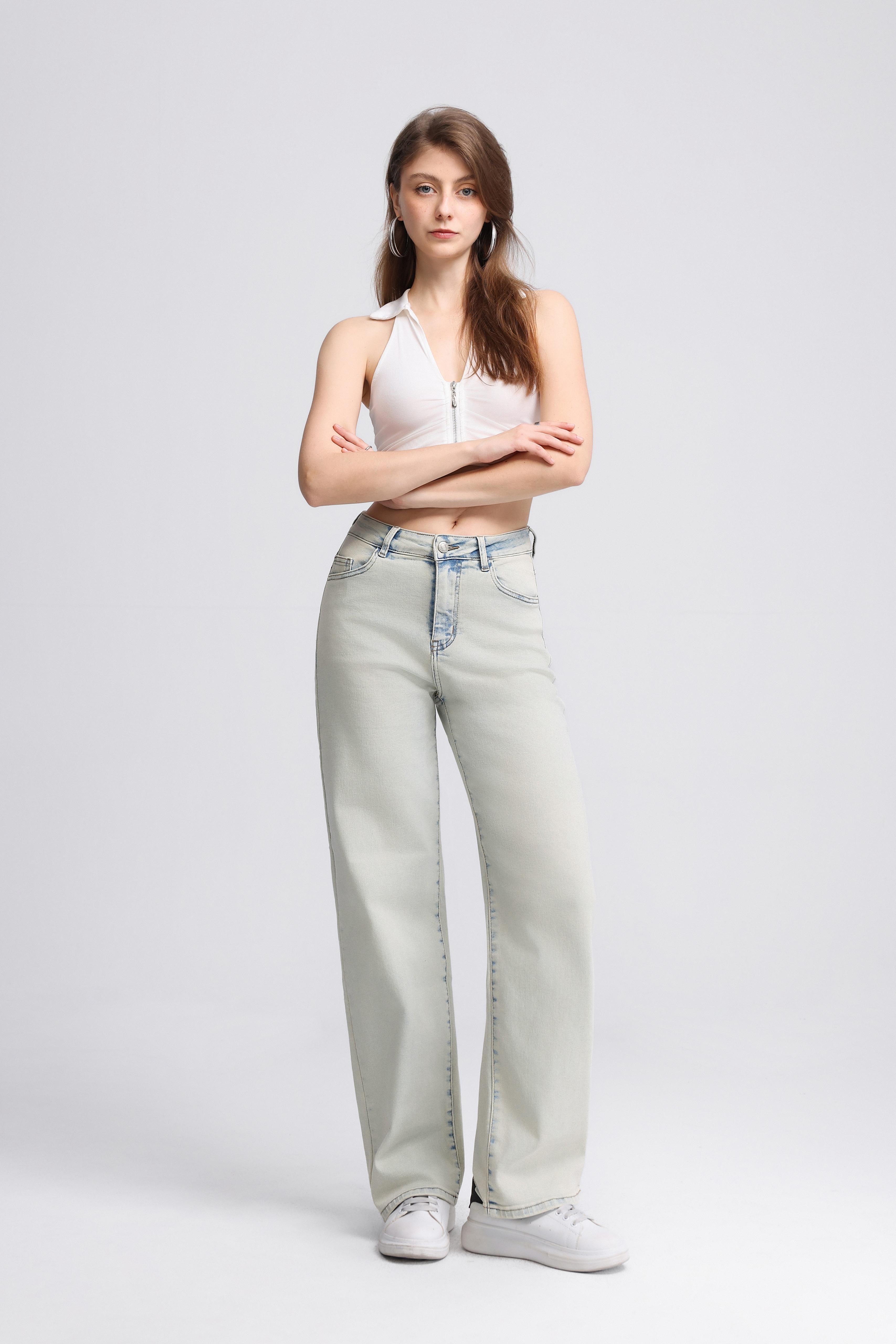 WIJDE PIJP JEANS - H973-5