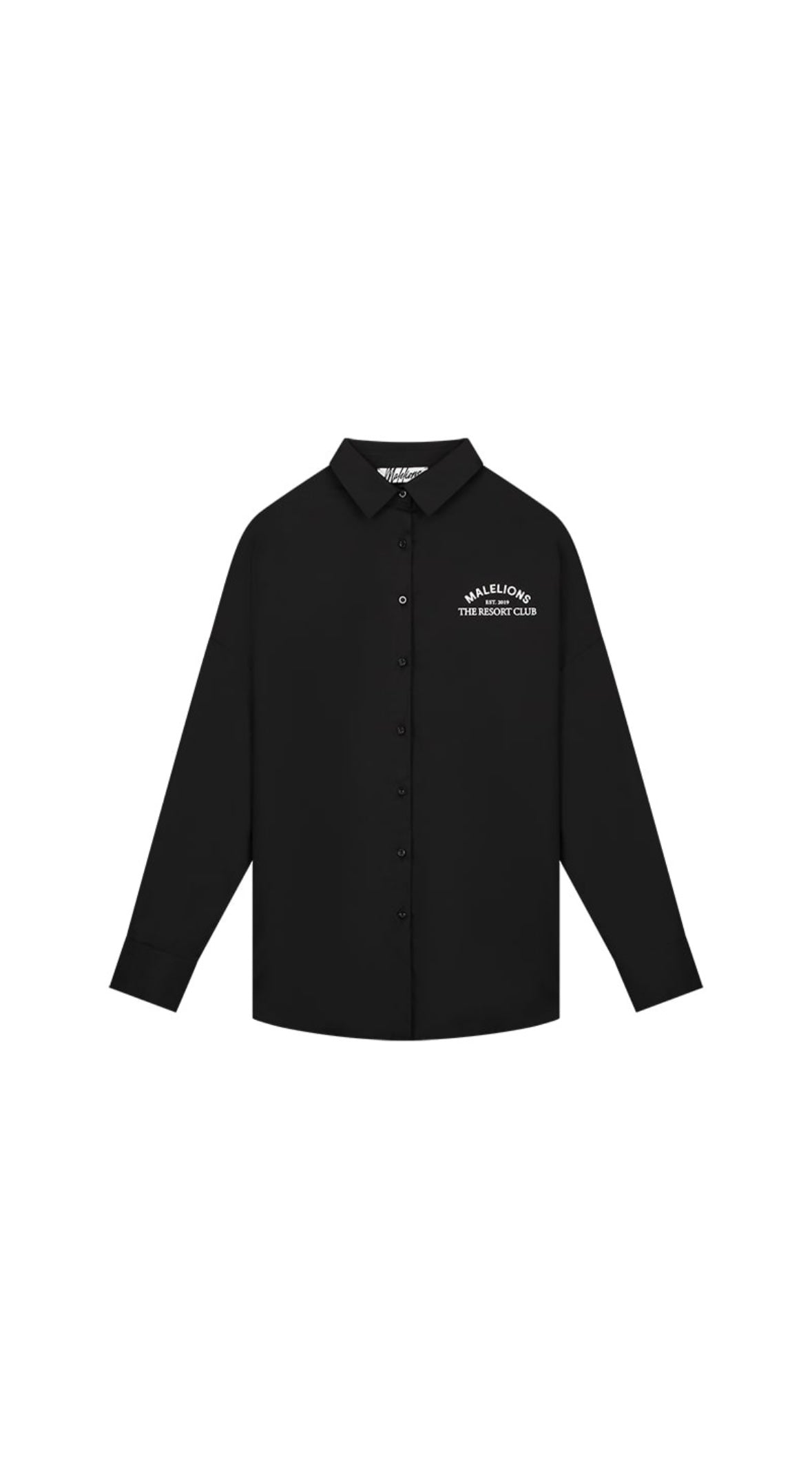 MALELIONS WOMEN EVE SHIRT - BLACK/WHITE