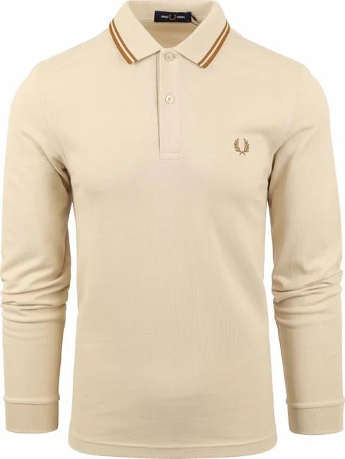 Fred Perry LS TWIN TIPPED SHIRT - Herenpolo met lange mouwen