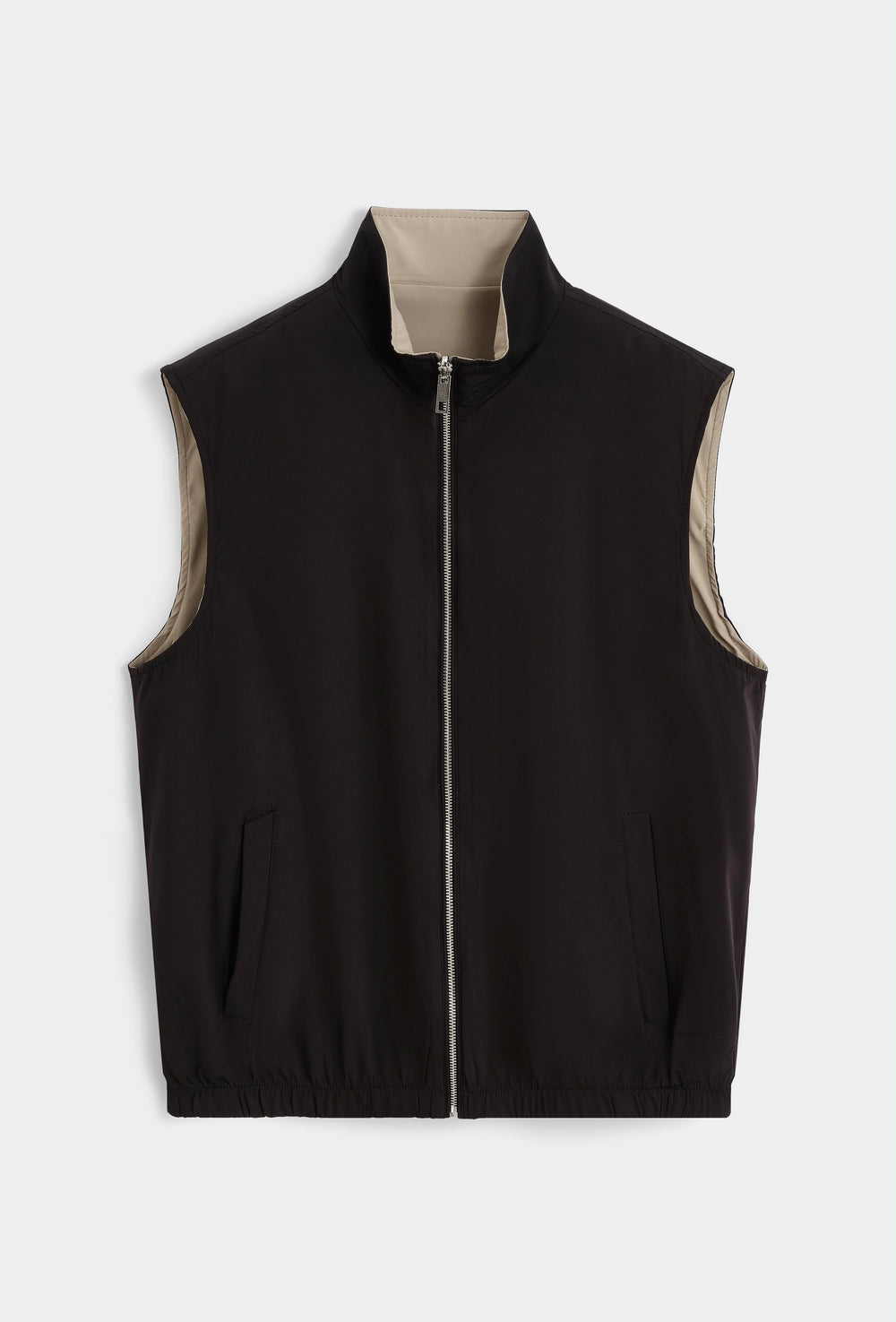 Frilivin - Glans Bodywarmer - Zwart/Beige