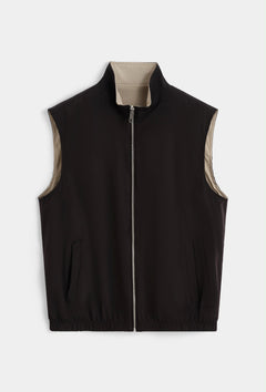Frilivin - Glans Bodywarmer - Zwart/Beige