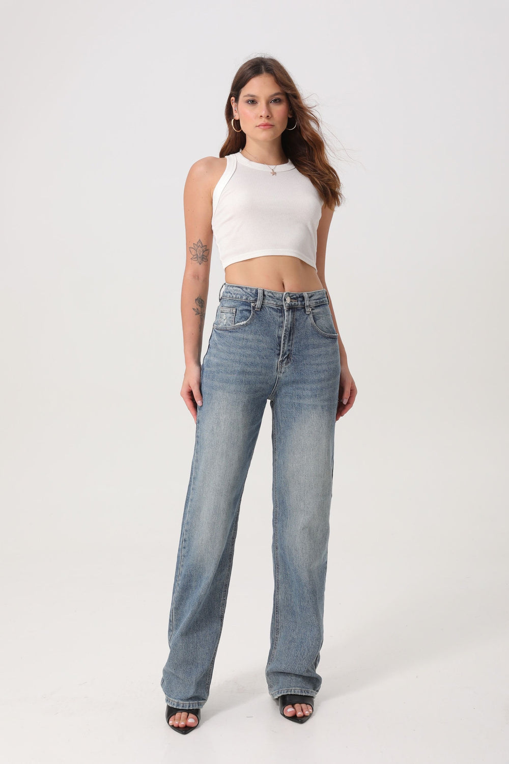 See See - Distressed Jeans - Blue - A5278