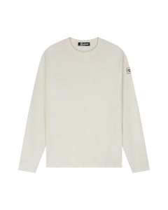 Malelions - men waffle longsleeve T-shirt - Off White