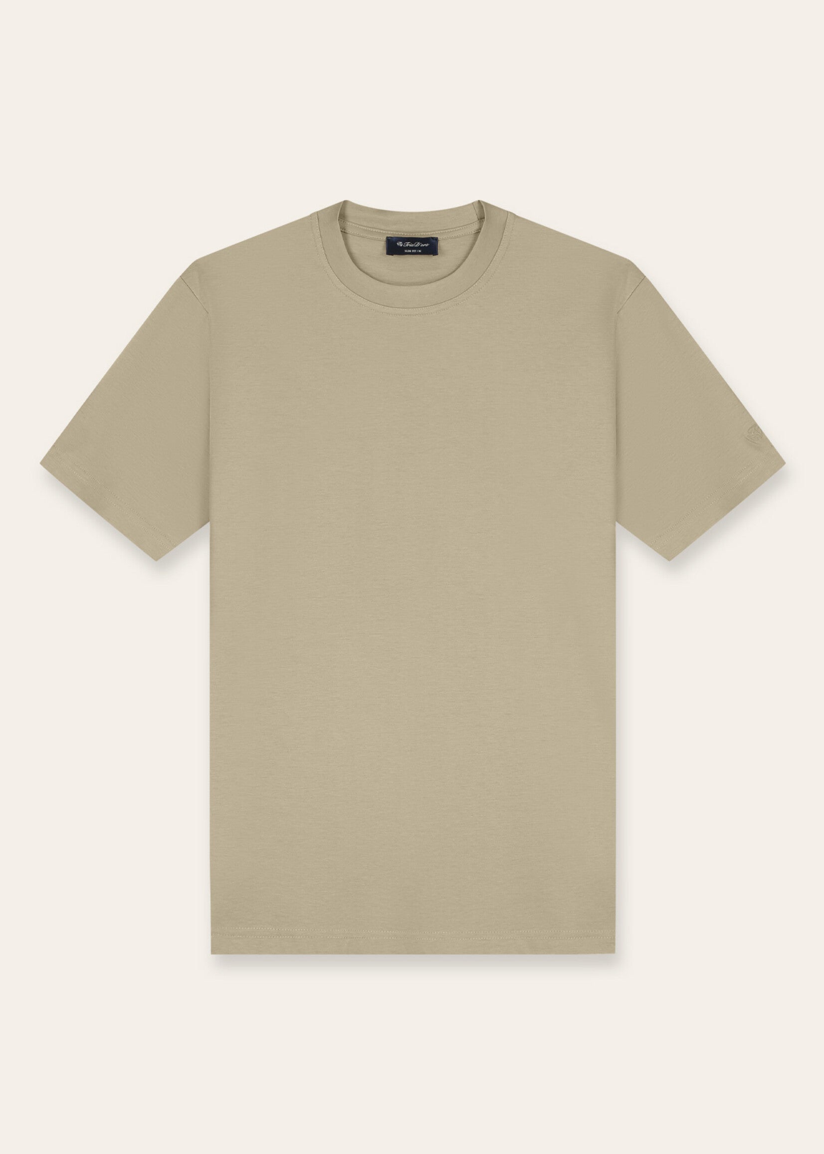 Tria D'oro - Slim Fit T-shirt Taupe